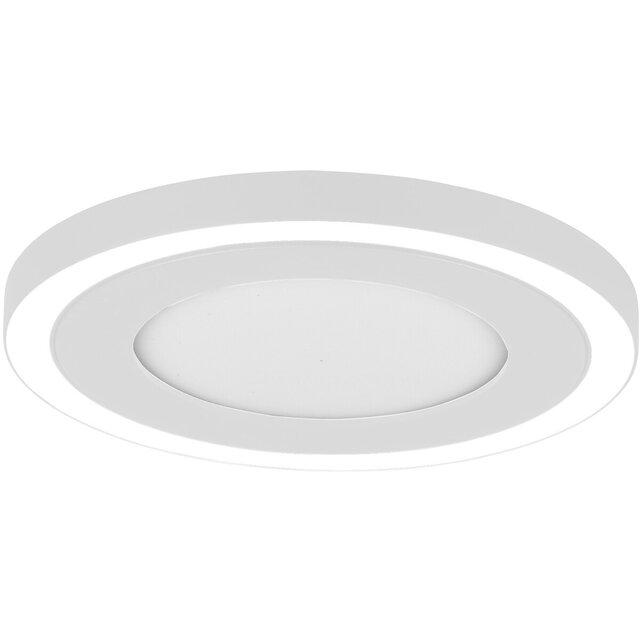 HLW LED LED Ceiling Light - Ceiling Lighting - Trion Coman - 17W - Natural White 4000K - Round - Matte White - Plastic HLW LED LED Ceiling Light - Ceiling Lighting - Trion Coman - 17W - Natural White 4000K - Round - Matte White - Plastic