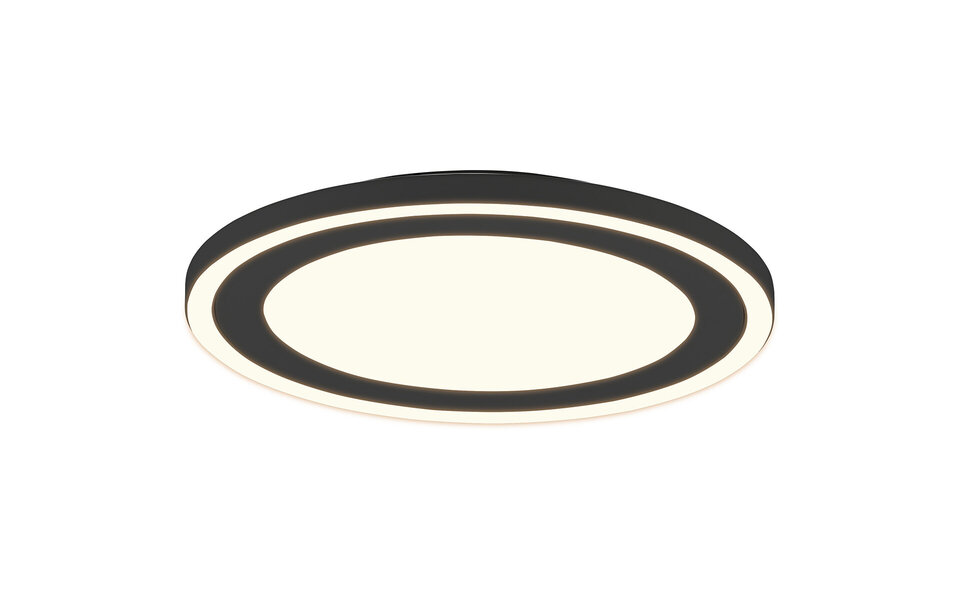 HLW LED LED Ceiling Light - Ceiling Lighting - Trion Coman - 24.5W - Warm White 3000K - Round - Matte Black - Plastic HLW LED LED Ceiling Light - Ceiling Lighting - Trion Coman - 24.5W - Warm White 3000K - Round - Matte Black - Plastic