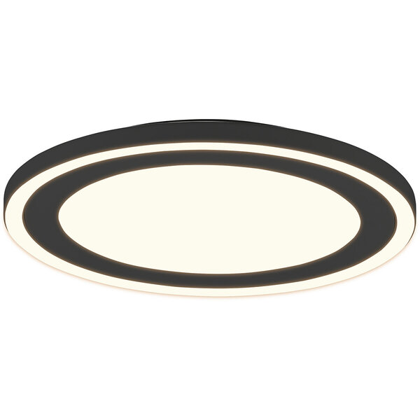 HLW LED LED Plafondlamp - Plafondverlichting - Trion Coman - 24.5W - Warm Wit 3000K - Rond - Mat Zwart - Kunststof HLW LED LED Plafondlamp - Plafondverlichting - Trion Coman - 24.5W - Warm Wit 3000K - Rond - Mat Zwart - Kunststof