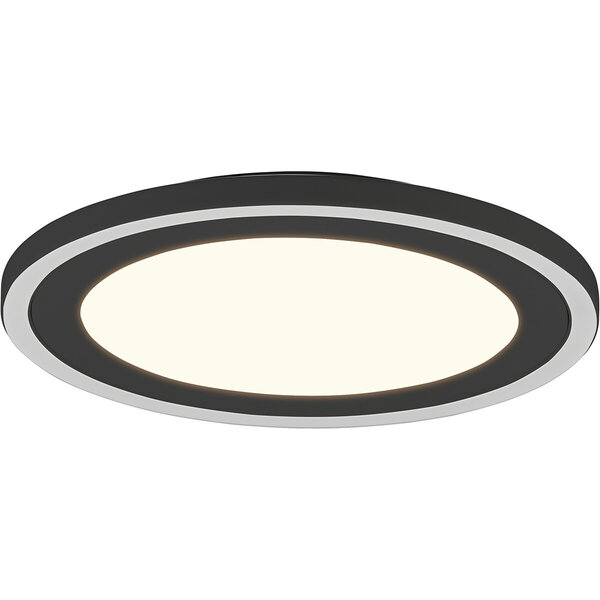 HLW LED LED Plafondlamp - Plafondverlichting - Trion Coman - 24.5W - Warm Wit 3000K - Rond - Mat Zwart - Kunststof HLW LED LED Plafondlamp - Plafondverlichting - Trion Coman - 24.5W - Warm Wit 3000K - Rond - Mat Zwart - Kunststof