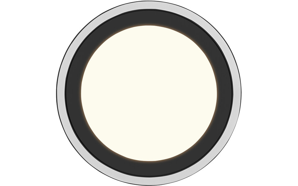 HLW LED LED Plafondlamp - Plafondverlichting - Trion Coman - 24.5W - Warm Wit 3000K - Rond - Mat Zwart - Kunststof