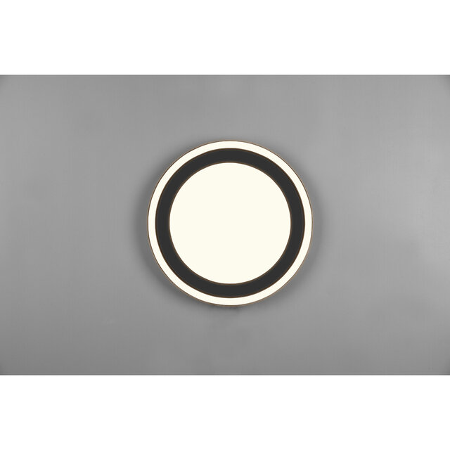 HLW LED LED Ceiling Light - Ceiling Lighting - Trion Coman - 24.5W - Warm White 3000K - Round - Matte Black - Plastic HLW LED LED Ceiling Light - Ceiling Lighting - Trion Coman - 24.5W - Warm White 3000K - Round - Matte Black - Plastic