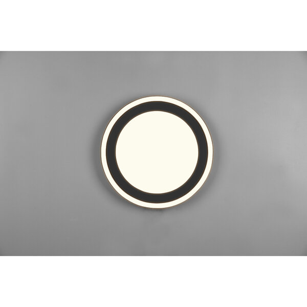 HLW LED LED Plafondlamp - Plafondverlichting - Trion Coman - 24.5W - Warm Wit 3000K - Rond - Mat Zwart - Kunststof HLW LED LED Plafondlamp - Plafondverlichting - Trion Coman - 24.5W - Warm Wit 3000K - Rond - Mat Zwart - Kunststof