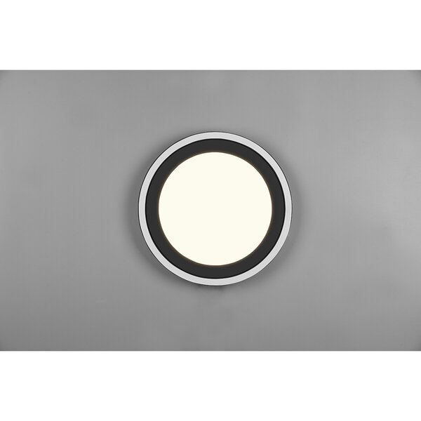 HLW LED LED Plafondlamp - Plafondverlichting - Trion Coman - 24.5W - Warm Wit 3000K - Rond - Mat Zwart - Kunststof HLW LED LED Plafondlamp - Plafondverlichting - Trion Coman - 24.5W - Warm Wit 3000K - Rond - Mat Zwart - Kunststof