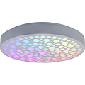 LED Ceiling Light - Ceiling Lighting - Trion Carol - 22W - Adjustable Color - RGB - Remote Control - Dimmable - Round - Matte White - Plastic