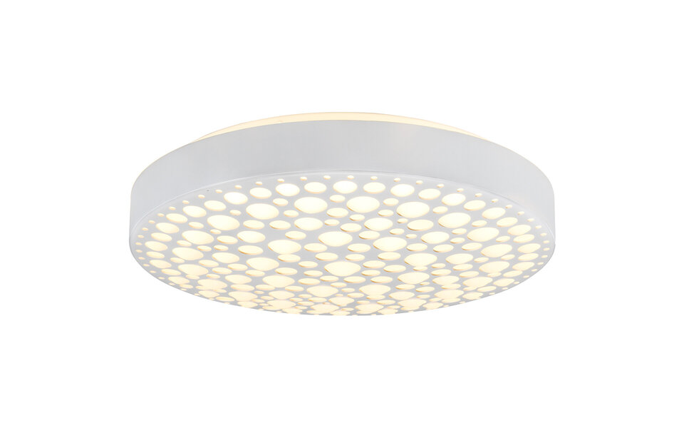 HLW LED LED Plafondlamp - Plafondverlichting - Trion Carol - 22W - Aanpasbare Kleur - RGB - Afstandsbediening - Dimbaar - Rond - Mat Wit - Kunststof