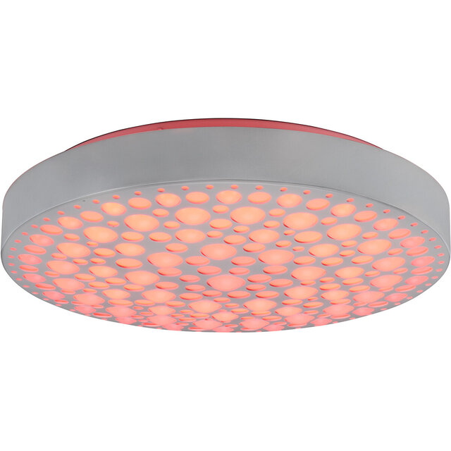 HLW LED LED Plafondlamp - Plafondverlichting - Trion Carol - 22W - Aanpasbare Kleur - RGB - Afstandsbediening - Dimbaar - Rond - Mat Wit - Kunststof