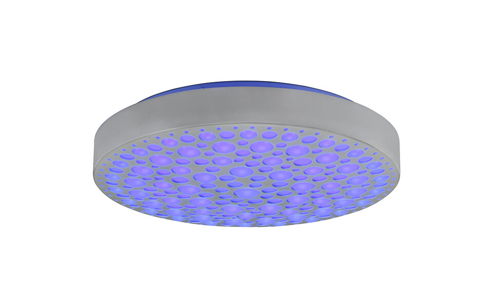 HLW LED LED Ceiling Light - Ceiling Lighting - Trion Carol - 22W - Adjustable Color - RGB - Remote Control - Dimmable - Round - Matte White - Plastic