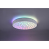 HLW LED LED Ceiling Light - Ceiling Lighting - Trion Carol - 22W - Adjustable Color - RGB - Remote Control - Dimmable - Round - Matte White - Plastic