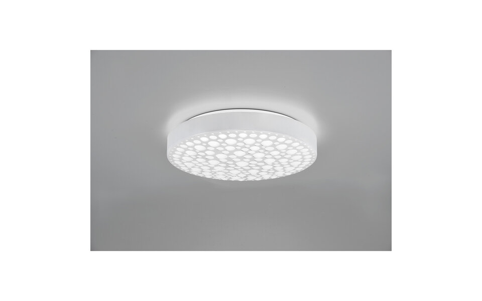 HLW LED LED Plafondlamp - Plafondverlichting - Trion Carol - 22W - Aanpasbare Kleur - RGB - Afstandsbediening - Dimbaar - Rond - Mat Wit - Kunststof