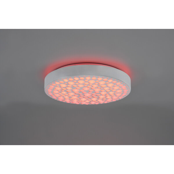 HLW LED LED Plafondlamp - Plafondverlichting - Trion Carol - 22W - Aanpasbare Kleur - RGB - Afstandsbediening - Dimbaar - Rond - Mat Wit - Kunststof HLW LED LED Plafondlamp - Plafondverlichting - Trion Carol - 22W - Aanpasbare Kleur - RGB - Afstandsbediening - Dimbaar - Rond - Mat Wit - Kunststof