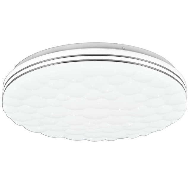 HLW LED LED Plafondlamp - Plafondverlichting - Trion Taco - 22W - Aanpasbare Kleur - RGB - Afstandsbediening - Dimbaar - Sterlicht - Rond - Mat Wit - Kunststof HLW LED LED Plafondlamp - Plafondverlichting - Trion Taco - 22W - Aanpasbare Kleur - RGB - Afstandsbediening - Dimbaar - Sterlicht - Rond - Mat Wit - Kunststof