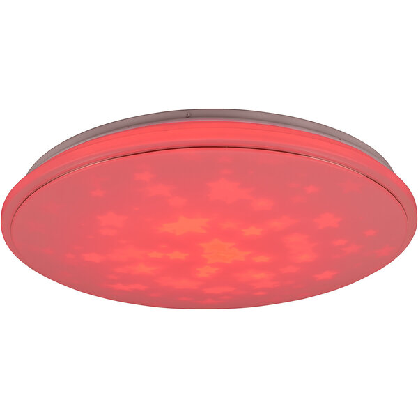 HLW LED LED Plafondlamp - Plafondverlichting - Trion Turbo - 21W - Warm Wit 3000K - RGB - Dimbaar - Afstandsbediening - Rond - Mat Wit - Kunststof HLW LED LED Plafondlamp - Plafondverlichting - Trion Turbo - 21W - Warm Wit 3000K - RGB - Dimbaar - Afstandsbediening - Rond - Mat Wit - Kunststof