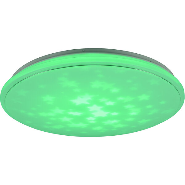 HLW LED LED Plafondlamp - Plafondverlichting - Trion Turbo - 21W - Warm Wit 3000K - RGB - Dimbaar - Afstandsbediening - Rond - Mat Wit - Kunststof HLW LED LED Plafondlamp - Plafondverlichting - Trion Turbo - 21W - Warm Wit 3000K - RGB - Dimbaar - Afstandsbediening - Rond - Mat Wit - Kunststof