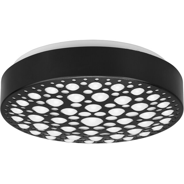 HLW LED LED Ceiling Light - Ceiling Lighting - Trion Carol - 11W - Warm White 3000K - Round - Matte Black - Plastic HLW LED LED Ceiling Light - Ceiling Lighting - Trion Carol - 11W - Warm White 3000K - Round - Matte Black - Plastic