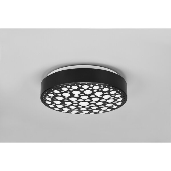 HLW LED LED Plafondlamp - Plafondverlichting - Trion Carol - 11W - Warm Wit 3000K - Rond - Mat Zwart - Kunststof HLW LED LED Plafondlamp - Plafondverlichting - Trion Carol - 11W - Warm Wit 3000K - Rond - Mat Zwart - Kunststof