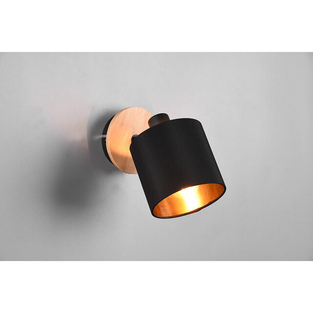 HLW LED LED Wall Spotlight - Wall Lighting - Trion Torry - E14 Fitting - Round - Matte Brown - Aluminum