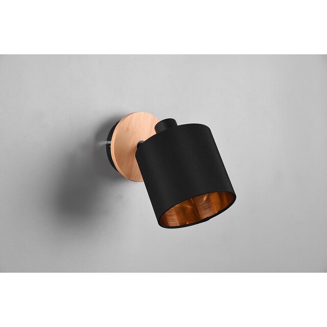 HLW LED LED Wall Spotlight - Wall Lighting - Trion Torry - E14 Fitting - Round - Matte Brown - Aluminum