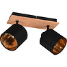 HLW LED LED Ceiling Spotlight - Ceiling Lighting - Trion Torry - E14 Fitting - 2 Lights - Rectangular - Matte Brown - Aluminum