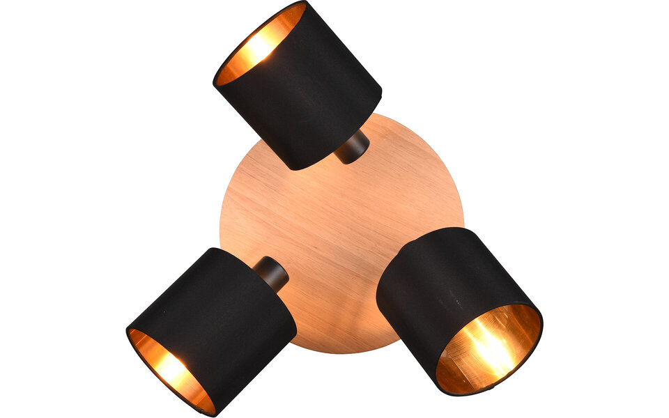 HLW LED LED Plafondspot - Plafondverlichting - Trion Torry - E14 Fitting - 3-lichts - Rond - Mat Bruin - Aluminium HLW LED LED Plafondspot - Plafondverlichting - Trion Torry - E14 Fitting - 3-lichts - Rond - Mat Bruin - Aluminium