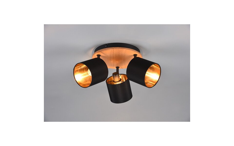 HLW LED LED Plafondspot - Plafondverlichting - Trion Torry - E14 Fitting - 3-lichts - Rond - Mat Bruin - Aluminium HLW LED LED Plafondspot - Plafondverlichting - Trion Torry - E14 Fitting - 3-lichts - Rond - Mat Bruin - Aluminium