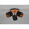 HLW LED LED Ceiling Spotlight - Ceiling Lighting - Trion Torry - E14 Fitting - 3-light - Round - Matte Brown - Aluminum