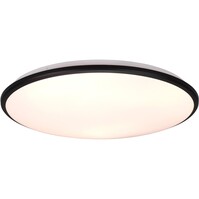 LED plafondlamp Trion Lombis dimbaar 34W mat zwart Ø500 mm