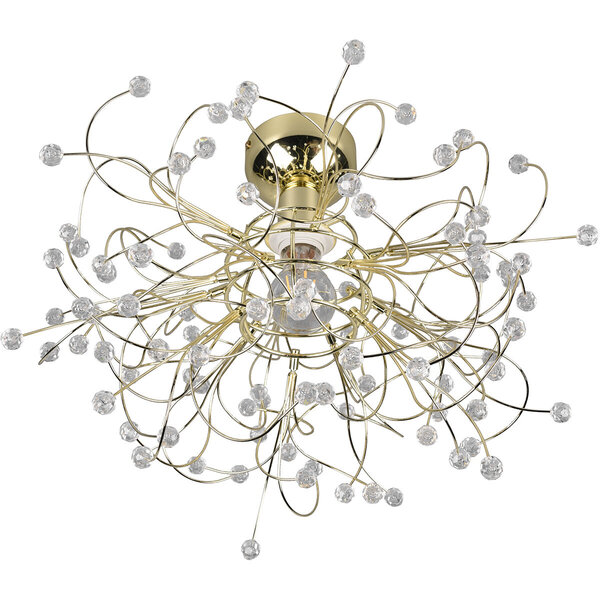 HLW LED LED Plafondlamp - Plafondverlichting - Trion Guston - E27 Fitting - 1-lichts - Rond - Mat Goud - Aluminium HLW LED LED Plafondlamp - Plafondverlichting - Trion Guston - E27 Fitting - 1-lichts - Rond - Mat Goud - Aluminium