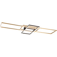 Trion Urano LED ceiling lamp 60W dimmable matte gold