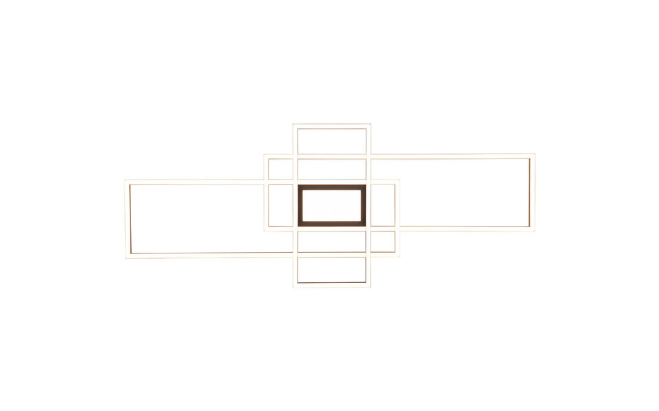 HLW LED LED Ceiling Lamp - Ceiling Lighting - Trion Urano - 60W - Adjustable Color - Remote Control - Dimmable - Rectangular - Matte Gold - Aluminum HLW LED LED Ceiling Lamp - Ceiling Lighting - Trion Urano - 60W - Adjustable Color - Remote Control - Dimmable - Rectangular - Matte Gold - Aluminum