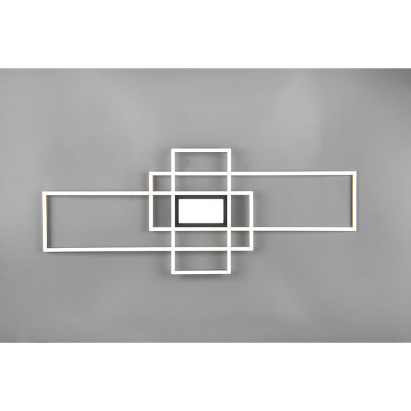 HLW LED LED Plafondlamp - Plafondverlichting - Trion Urano - 60W - Aanpasbare Kleur - Afstandsbediening - Dimbaar - Rechthoek - Mat Goud - Aluminium HLW LED LED Plafondlamp - Plafondverlichting - Trion Urano - 60W - Aanpasbare Kleur - Afstandsbediening - Dimbaar - Rechthoek - Mat Goud - Aluminium