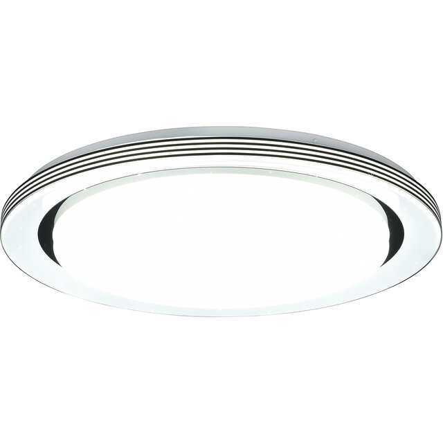 ronde mat zwarte dimbare LED plafondlamp 480mm 21W 2500 lumen met instelbare kleurtemperatuur