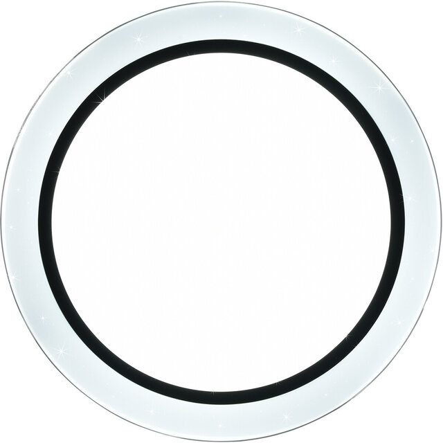 HLW LED LED Plafondlamp - Plafondverlichting - Trion Atras - 21W - Aanpasbare Kleur - Afstandsbediening - Dimbaar - Sterlicht - Rond - Mat Zwart - Kunststof