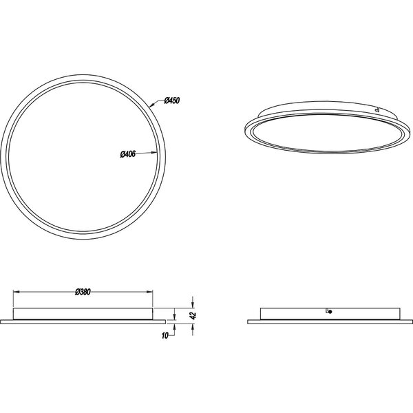 HLW LED LED Plafondlamp - Plafondverlichting - Trion Povino - 26W - Warm Wit 3000K - Dimbaar - Rond - Mat Zwart - Aluminium HLW LED LED Plafondlamp - Plafondverlichting - Trion Povino - 26W - Warm Wit 3000K - Dimbaar - Rond - Mat Zwart - Aluminium