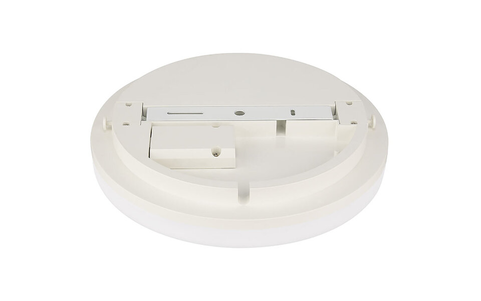 HLW LED LED Plafondlamp - Plafondverlichting - Badkamerlamp - Andres - Opbouw Rond 15W - Waterdicht IP54 - Helder/Koud Wit 6400K - Mat Wit - Kunststof