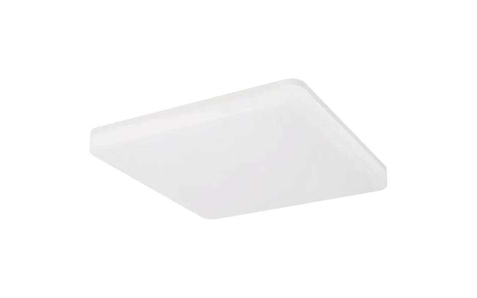 HLW LED LED Ceiling Light - Ceiling Lighting - Bathroom Light - Andres - Surface Mounted Square 15W - Waterproof IP54 - Bright/Cool White 6400K - Matte White - Plastic