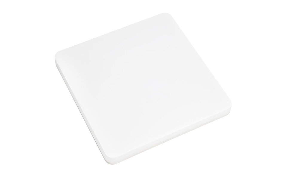 HLW LED LED Plafondlamp - Plafondverlichting - Badkamerlamp - Andres - Opbouw Vierkant 15W - Waterdicht IP54 - Helder/Koud Wit 6400K - Mat Wit - Kunststof