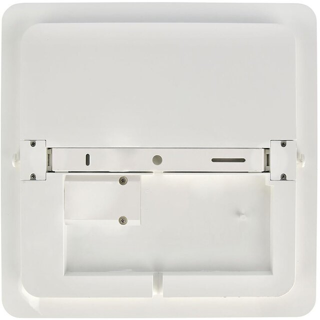 HLW LED LED Ceiling Light - Ceiling Lighting - Bathroom Light - Andres - Surface Mounted Square 15W - Waterproof IP54 - Bright/Cool White 6400K - Matte White - Plastic