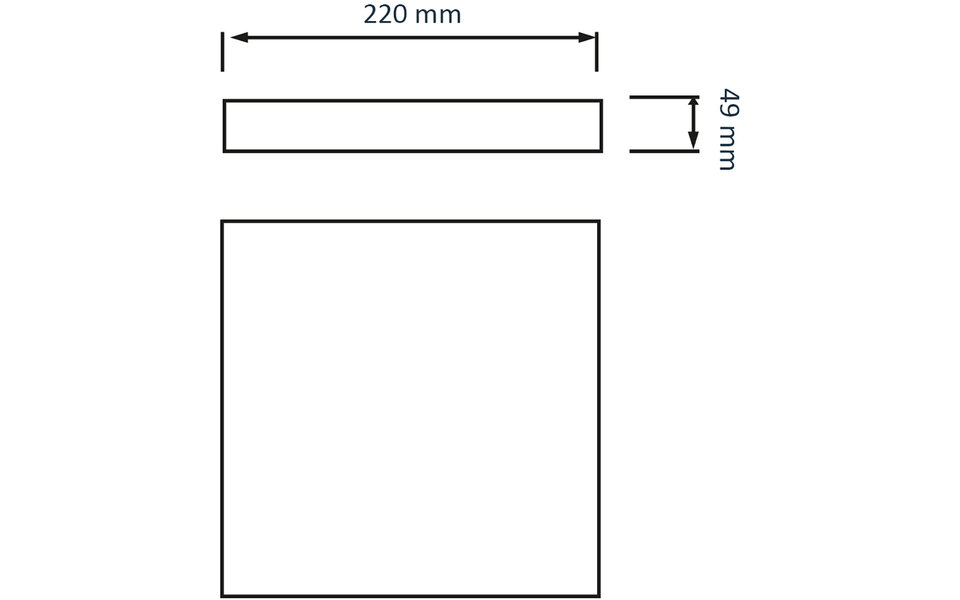 HLW LED LED Plafondlamp - Plafondverlichting - Badkamerlamp - Andres - Opbouw Vierkant 15W - Waterdicht IP54 - Helder/Koud Wit 6400K - Mat Wit - Kunststof