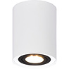 ronde mat witte LED plafondspot met GU10 fitting en maximaal 35W vermogen, diameter 96 mm
