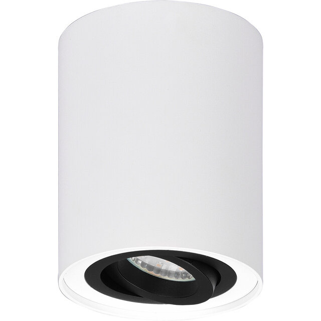 HLW LED LED Ceiling Spotlight - Trion Cosmin - GU10 Fitting - Round - Matte White - Aluminum