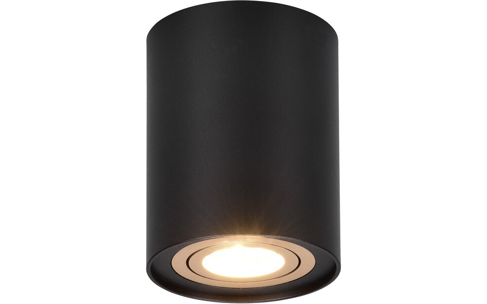 HLW LED LED Ceiling Spotlight - Trion Cosmin - GU10 Fitting - Round - Matte Black - Aluminum HLW LED LED Ceiling Spotlight - Trion Cosmin - GU10 Fitting - Round - Matte Black - Aluminum