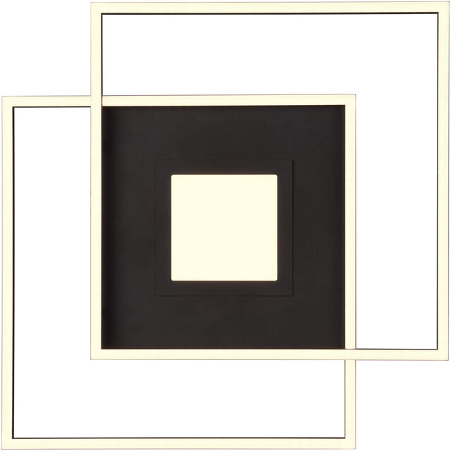 HLW LED LED Ceiling Lamp - Ceiling Lighting - Trion Avia - 36W - Adjustable Color - Remote Control - Dimmable - Matte Black - Aluminum