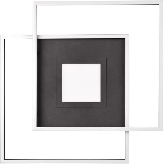 HLW LED LED Ceiling Lamp - Ceiling Lighting - Trion Avia - 36W - Adjustable Color - Remote Control - Dimmable - Matte Black - Aluminum