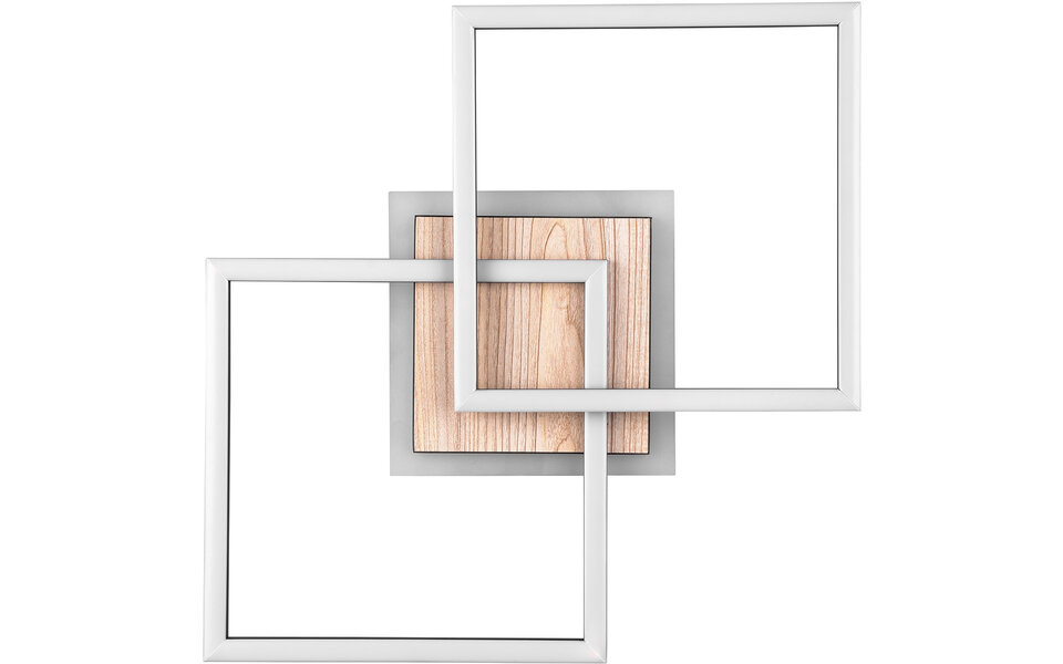 HLW LED LED Ceiling Lamp - Ceiling Lighting - Trion Goron - 25W - Adjustable Color - Remote Control - Dimmable - Square - Matte Black - Wood HLW LED LED Ceiling Lamp - Ceiling Lighting - Trion Goron - 25W - Adjustable Color - Remote Control - Dimmable - Square - Matte Black - Wood