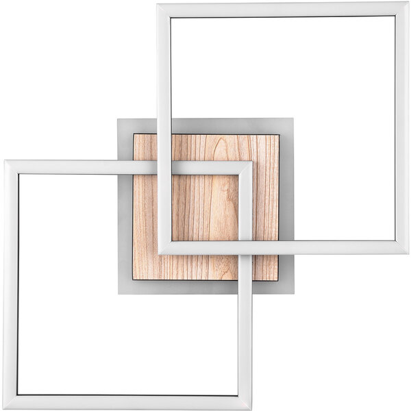 HLW LED LED Plafondlamp - Plafondverlichting - Trion Goron - 25W - Aanpasbare Kleur - Afstandsbediening - Dimbaar - Vierkant - Mat Zwart - Hout HLW LED LED Plafondlamp - Plafondverlichting - Trion Goron - 25W - Aanpasbare Kleur - Afstandsbediening - Dimbaar - Vierkant - Mat Zwart - Hout