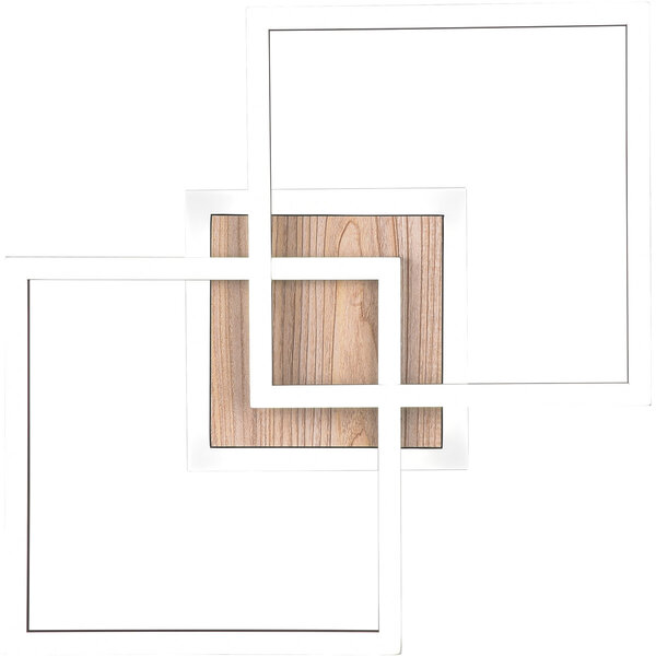 HLW LED LED Plafondlamp - Plafondverlichting - Trion Goron - 25W - Aanpasbare Kleur - Afstandsbediening - Dimbaar - Vierkant - Mat Zwart - Hout HLW LED LED Plafondlamp - Plafondverlichting - Trion Goron - 25W - Aanpasbare Kleur - Afstandsbediening - Dimbaar - Vierkant - Mat Zwart - Hout