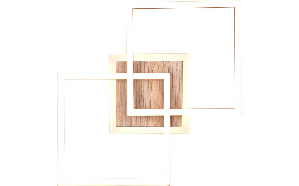 HLW LED LED Ceiling Lamp - Ceiling Lighting - Trion Goron - 25W - Adjustable Color - Remote Control - Dimmable - Square - Matte Black - Wood HLW LED LED Ceiling Lamp - Ceiling Lighting - Trion Goron - 25W - Adjustable Color - Remote Control - Dimmable - Square - Matte Black - Wood