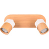 HLW LED LED Ceiling spotlight - Trion Arnia - GU10 Fitting - 2-light - Round - Wood/White - Natural wood HLW LED LED Ceiling spotlight - Trion Arnia - GU10 Fitting - 2-light - Round - Wood/White - Natural wood