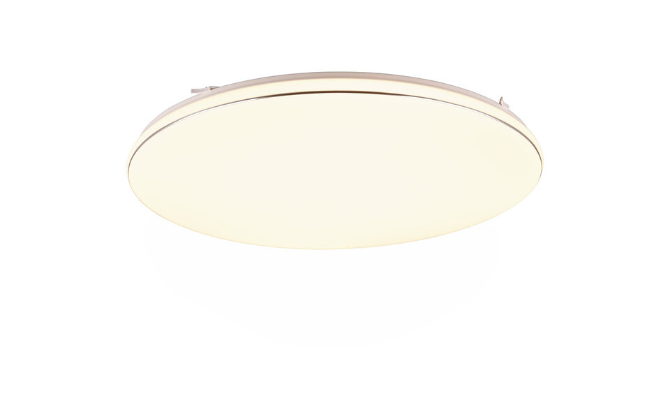 HLW LED LED Ceiling Lamp - Trion Lana - 46W - Warm White 3000K - Dimmable - Round - Matte White - Plastic